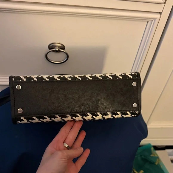 kate spade Black & White Houndstooth Darcy Bag - Picture 7 of 12